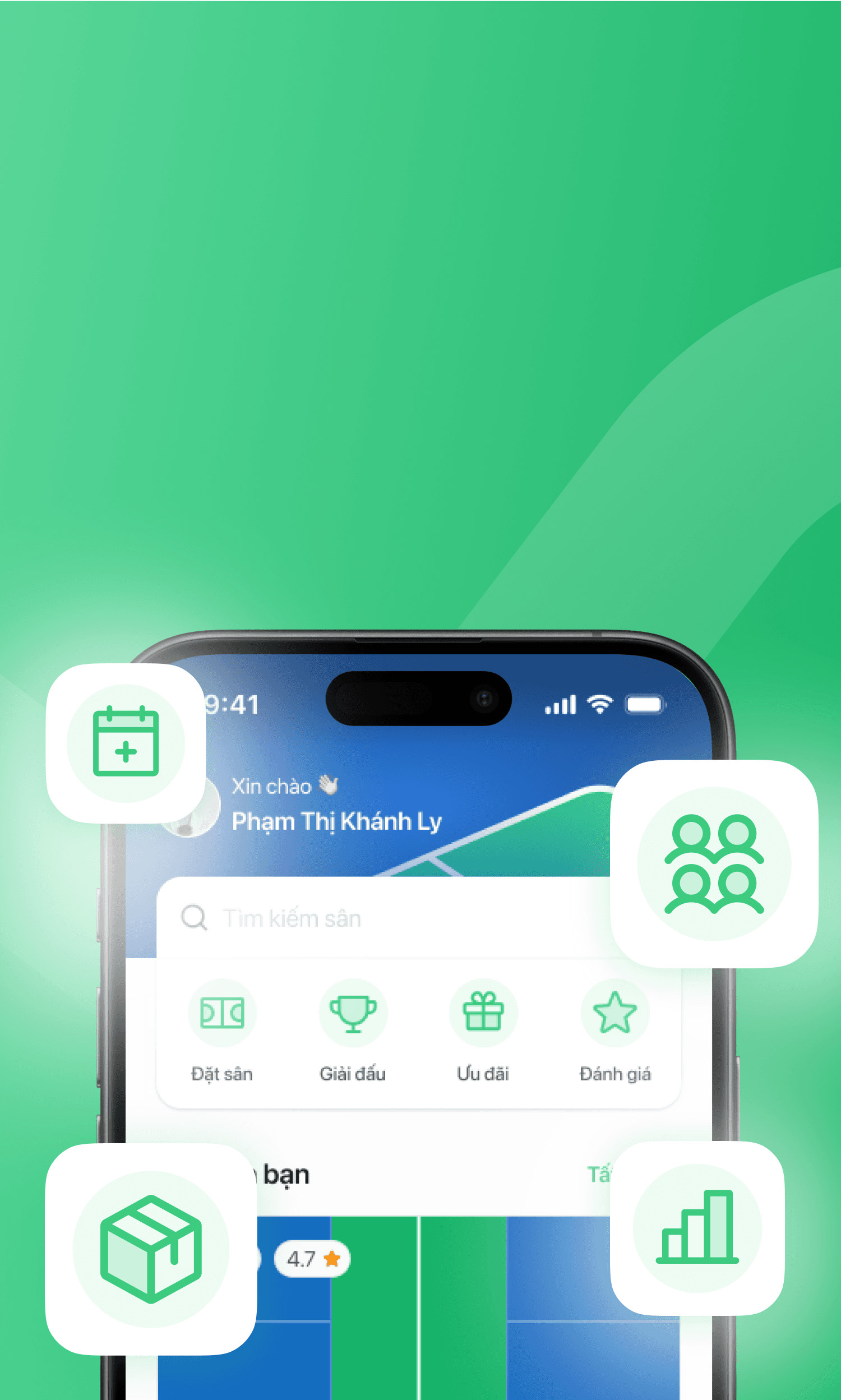 App banner background